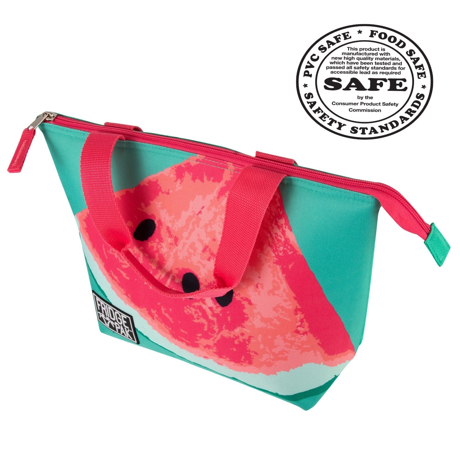 Lunch Bag Insulated Tote Reusable Watermelon Print - Image 6