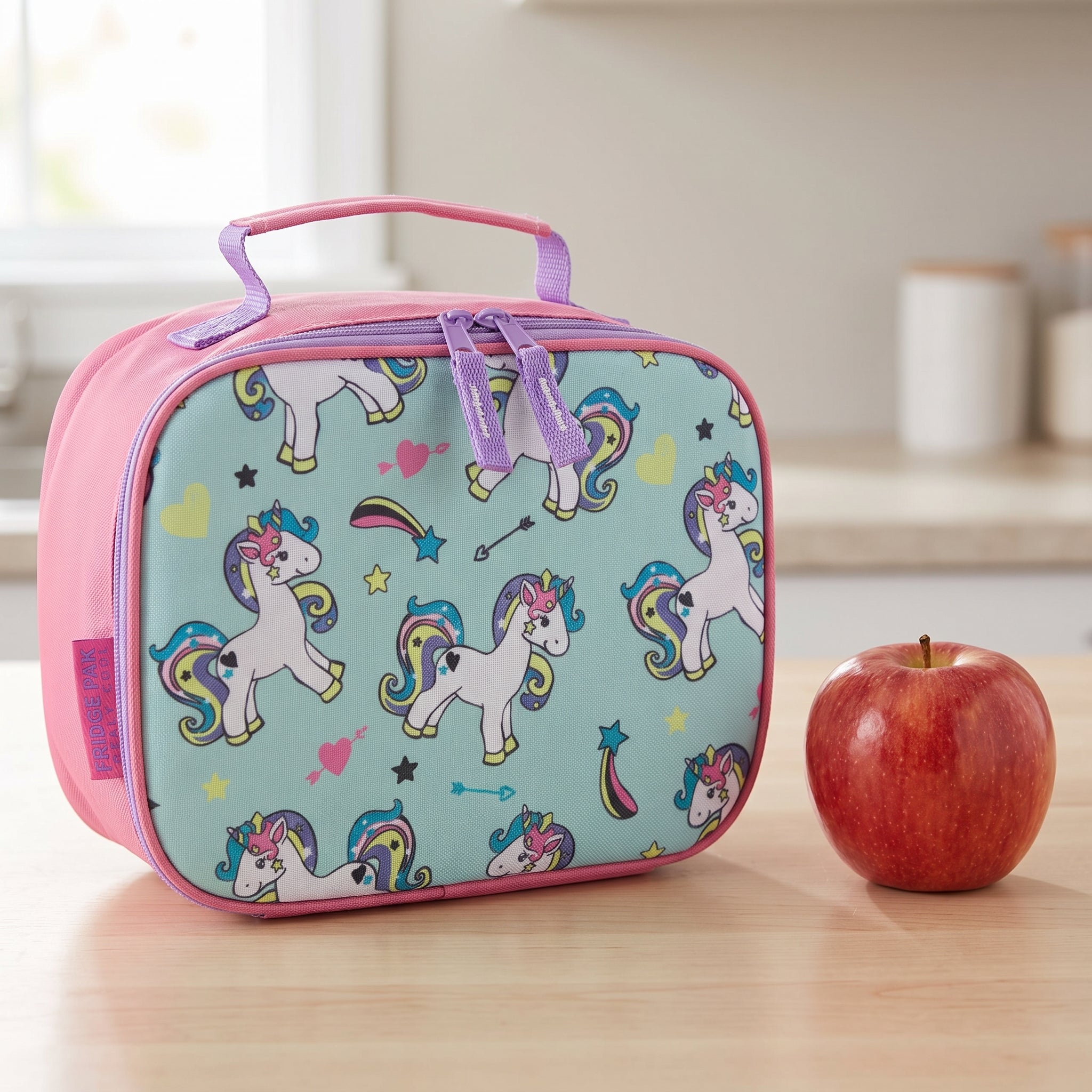 Lunch Bag Insulated Childrens Colorful Patterned Soft Sided - scale