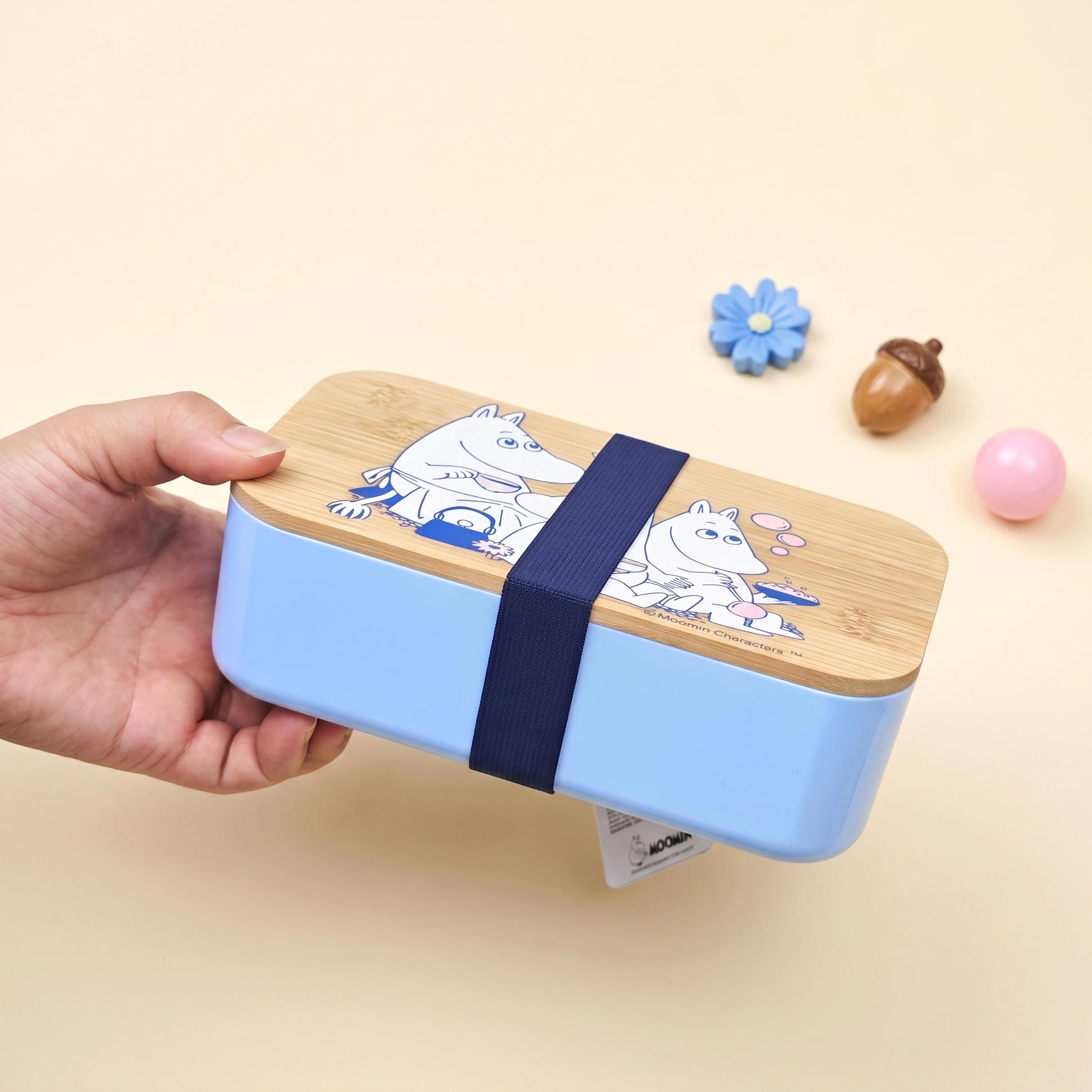 Lunch Box Bento Box Meal Prep Food Container Bamboo Cartoon Print - Image 5