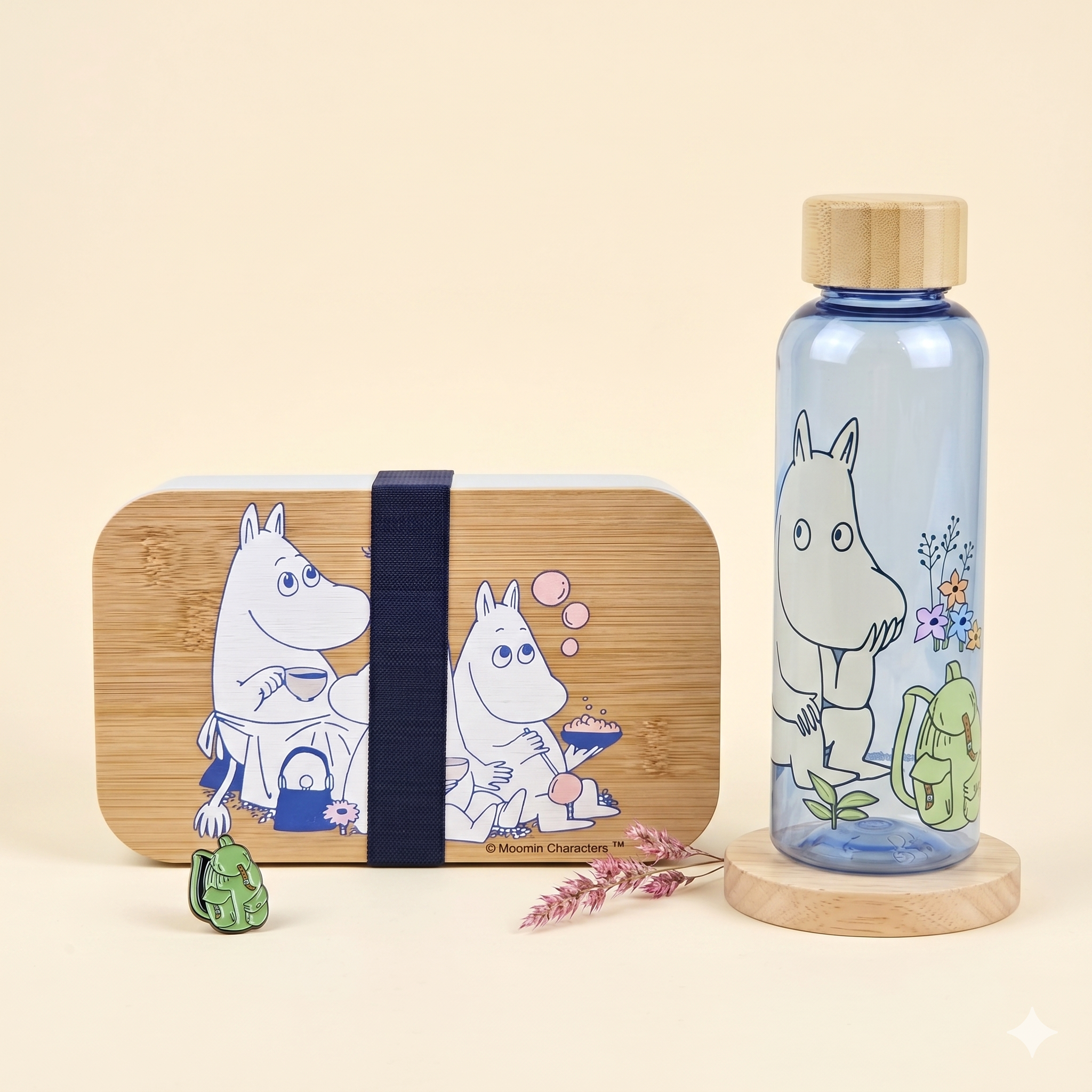 Lunch Box Bento Box Meal Prep Food Container Bamboo Cartoon Print - Image 8