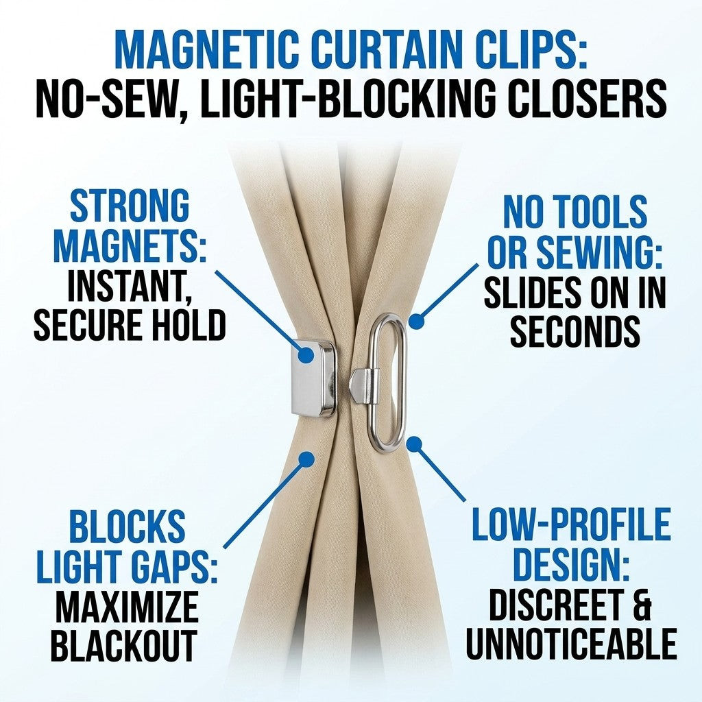magnetic curtain clips key benefits and features