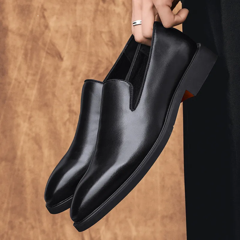 Men's Dress Shoes Red Bottom Shoes Slip Leather Shoes - Image 7