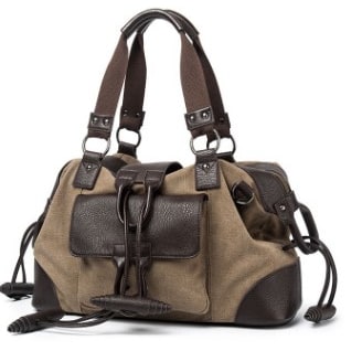 Men's Travel Bag Shoulder Bag Gym Bag Canvas Leather Duffel Weekender - Image 4