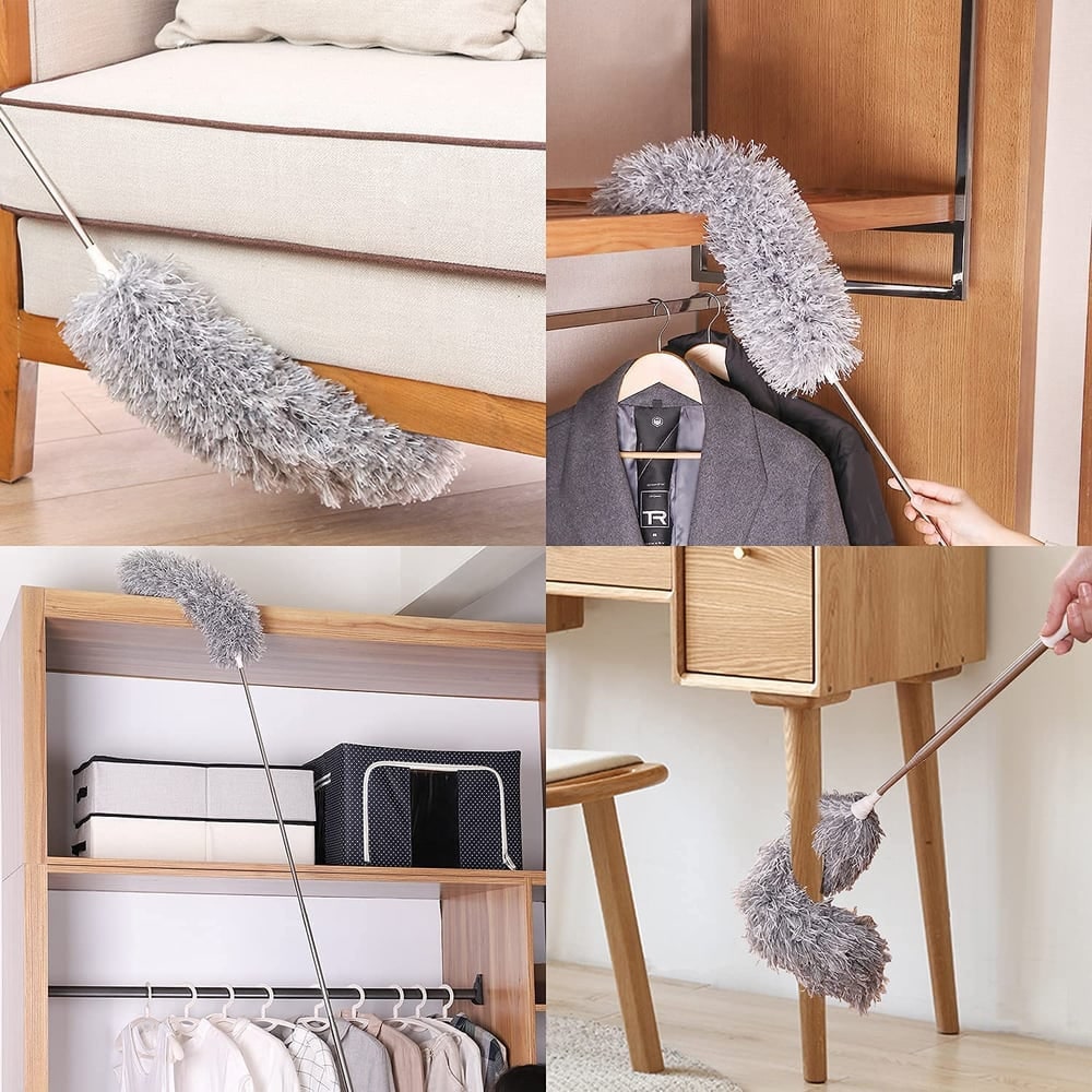 Microfiber Duster Extendable Duster Long Handle Ceiling Fan Cleaning - Image 2
