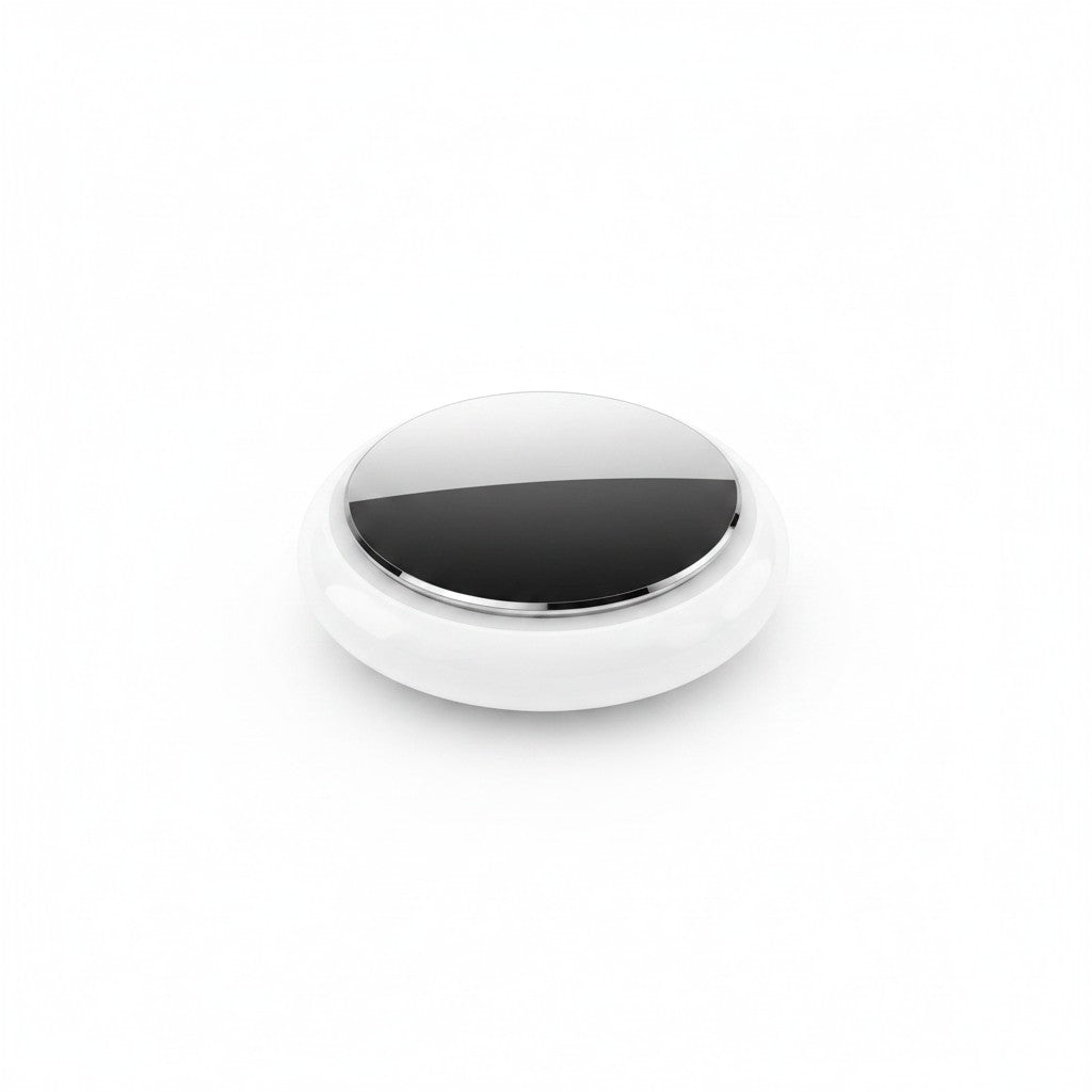 mini bluetooth tracker product photo on white background