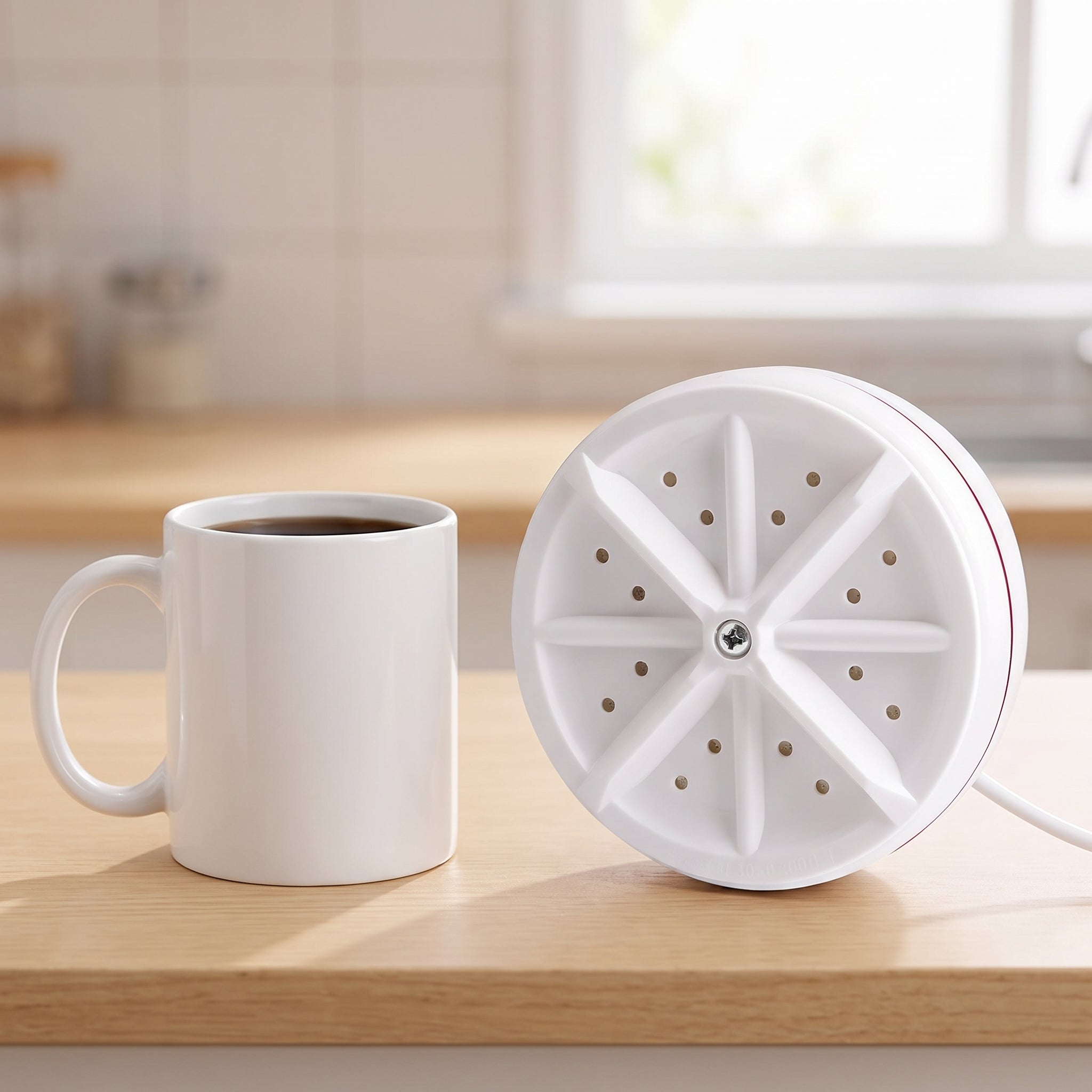 Mini Portable Washing Machine White USB Powered Delicates - scale