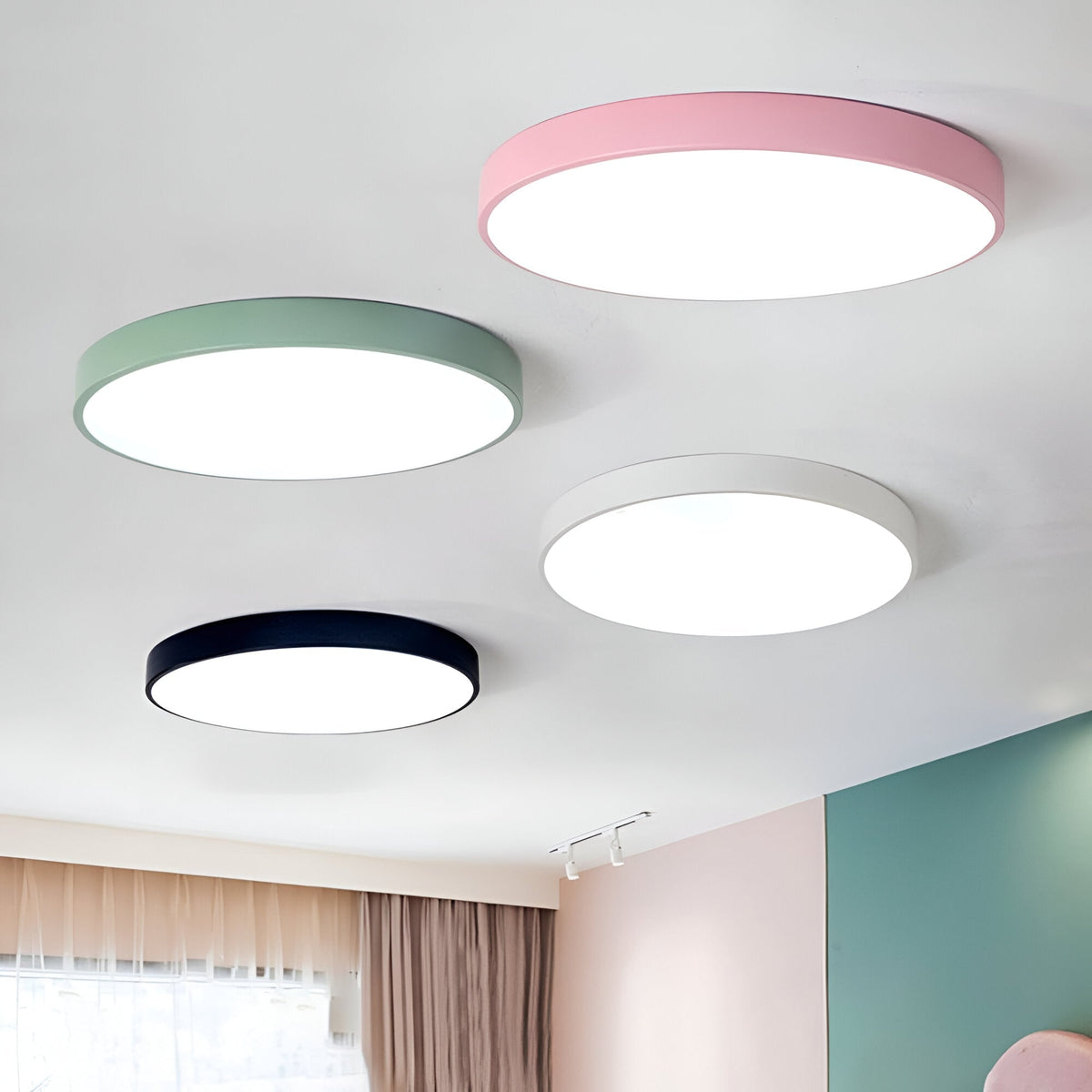 Minimalist Round LED Ceiling Light With Acrylic Diffuser - Image 24
