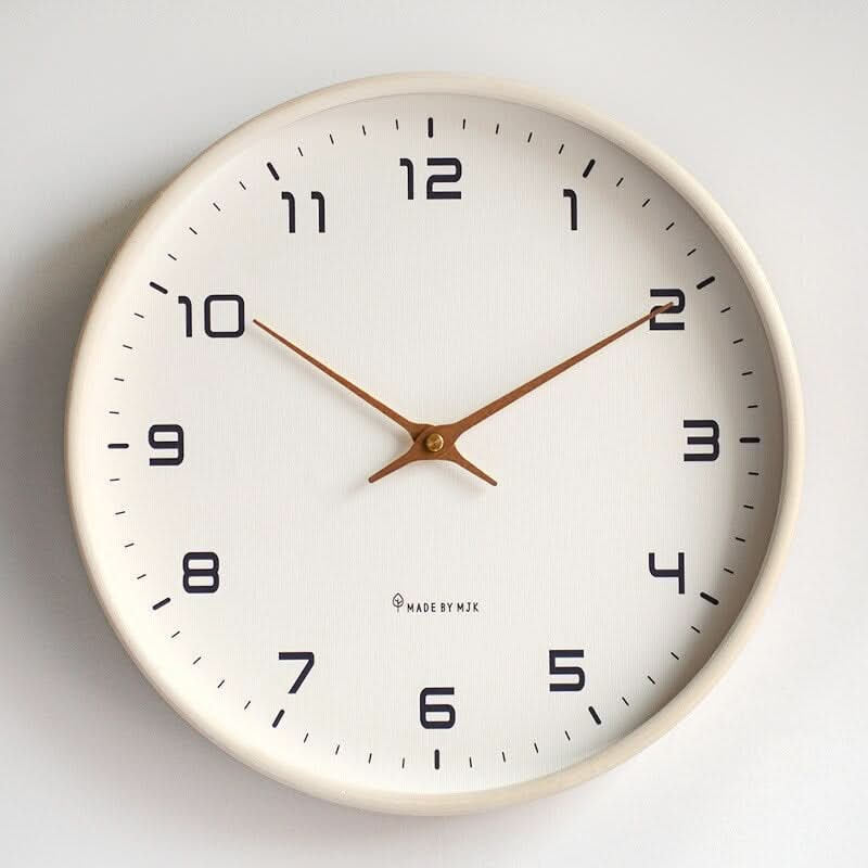 Modern Wall Clock Minimalist Wall Clock Silent Decorative Wood Frame - Image 6