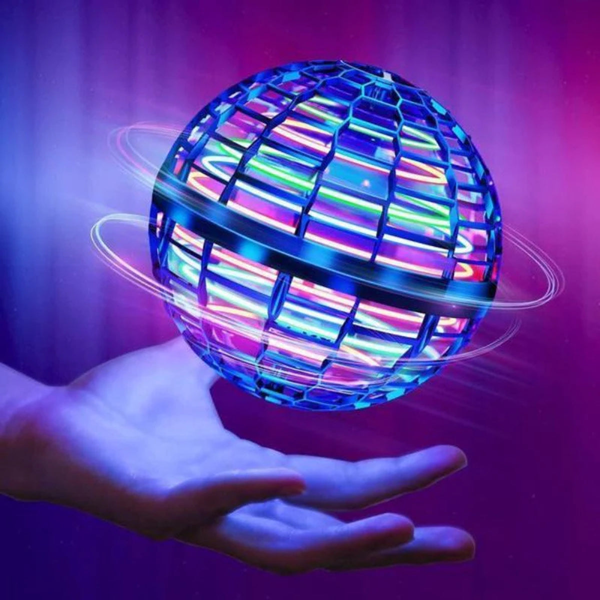 Motorized Hover Ball Boomerang Toy With LED Lights For Kids - Image 1