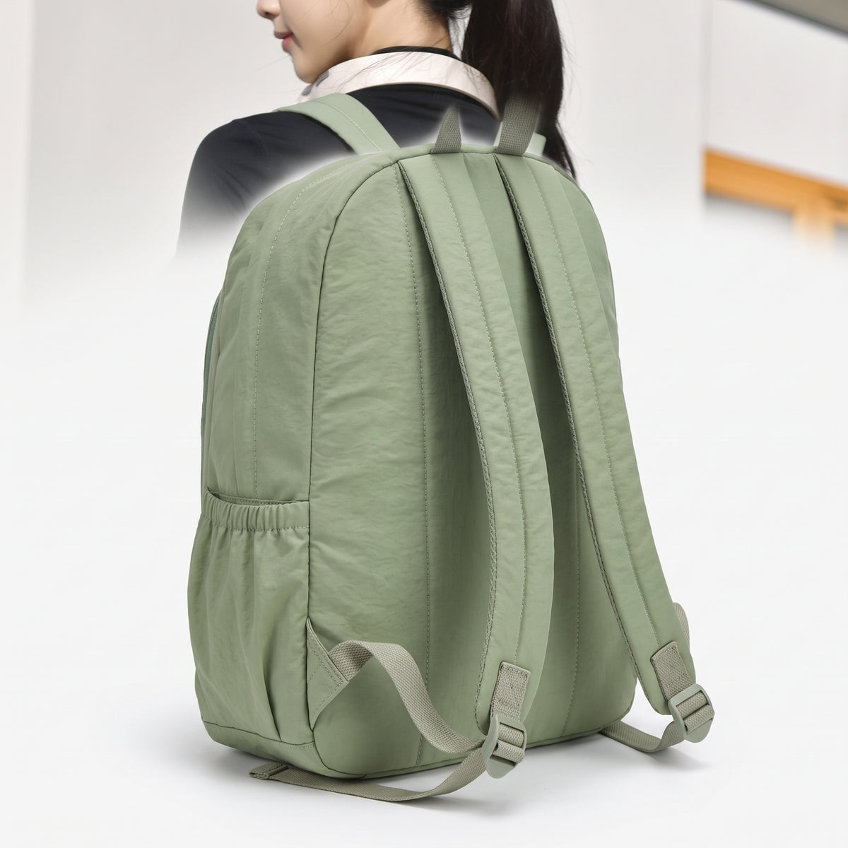 Multifunction Travel Backpack with Streamlined Everyday Design and Zipper Closure - angle