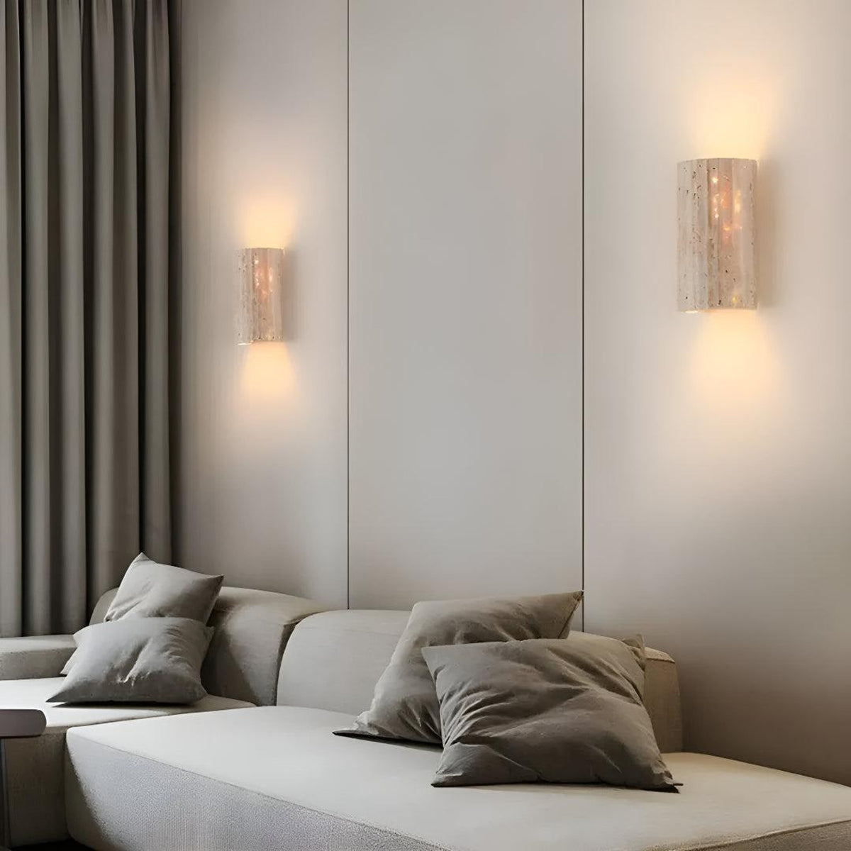 Natural Stone Wall Sconce With LED Integrated Light - Image 5