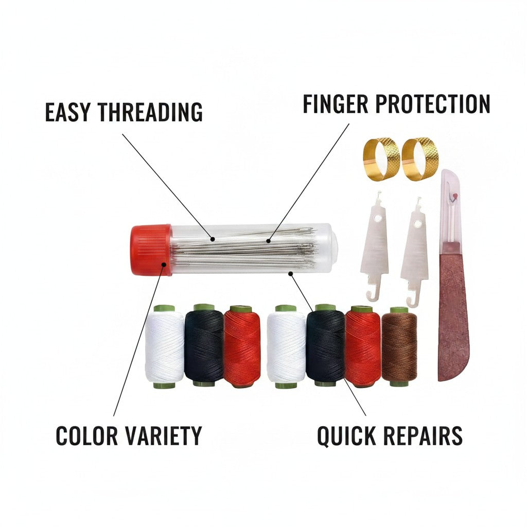 self-threading needle kit key benefits and features