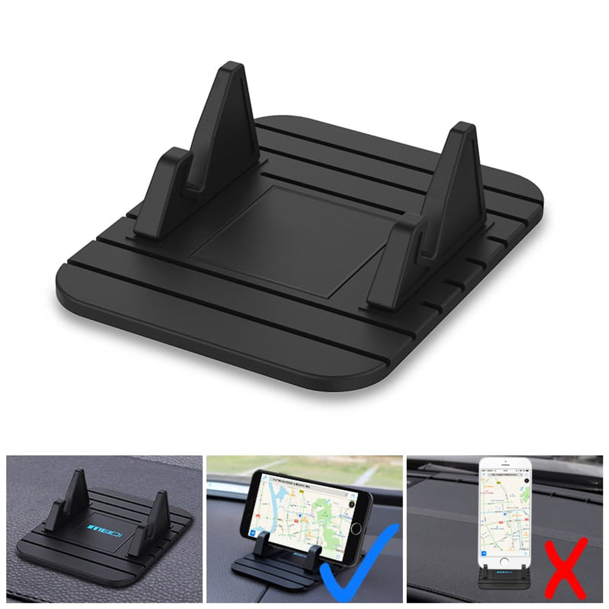 Non-Slip Silicone Phone Holder For Car Dashboard With Safe Suction Mount - Image 2