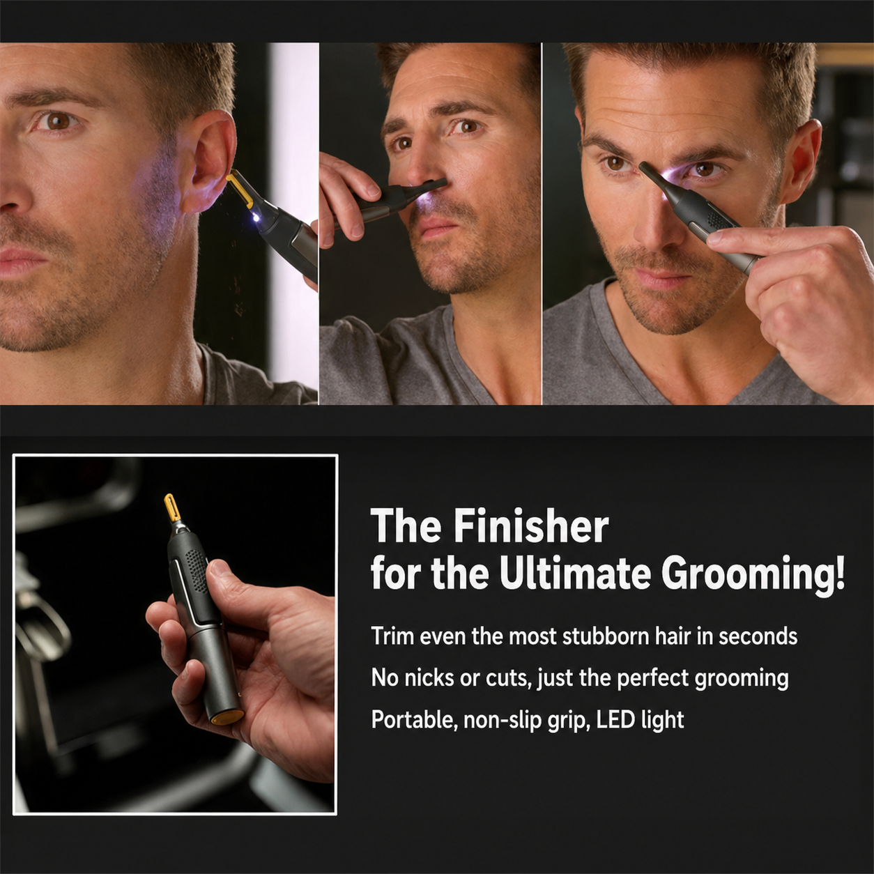 Nose Hair Trimmer Eyebrow Trimmer Ear Facial Hair Trimmer - Image 2