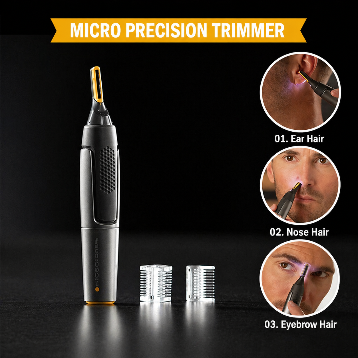 Nose Hair Trimmer Eyebrow Trimmer Ear Facial Hair Trimmer - Image 5