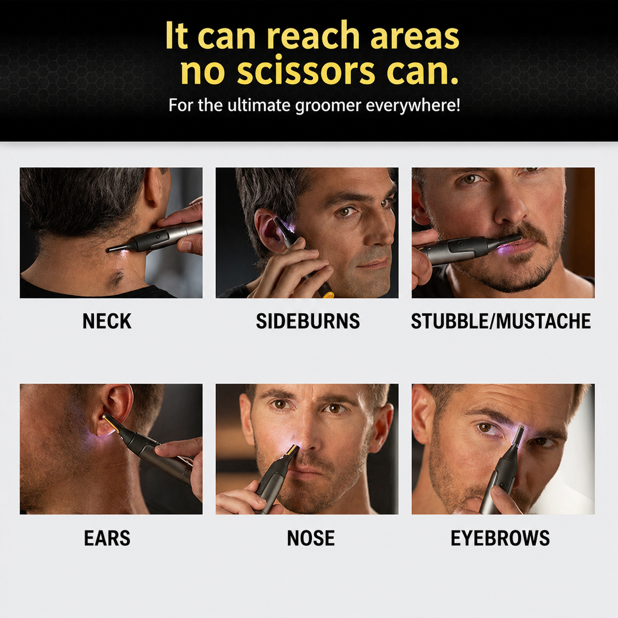 Nose Hair Trimmer Eyebrow Trimmer Ear Facial Hair Trimmer - Image 7