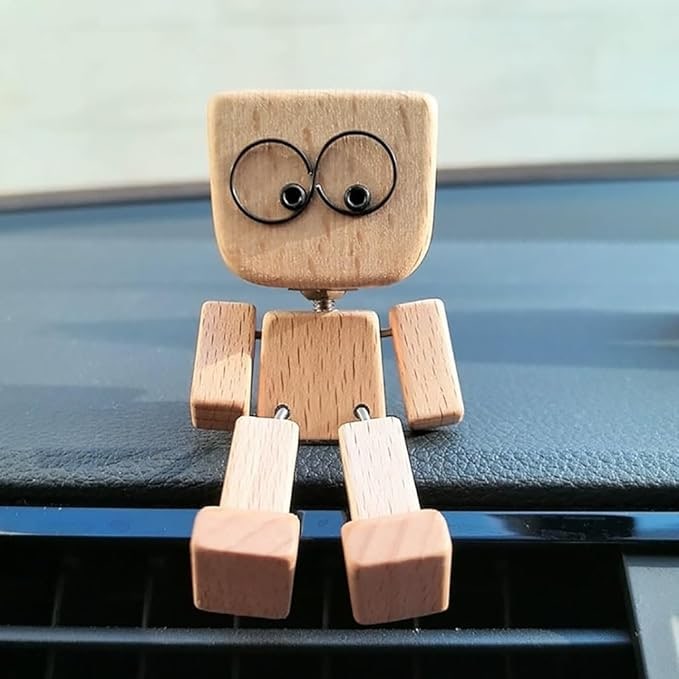 Office Decor Desk Decor Natural Wood Wooden Figure - Image 2