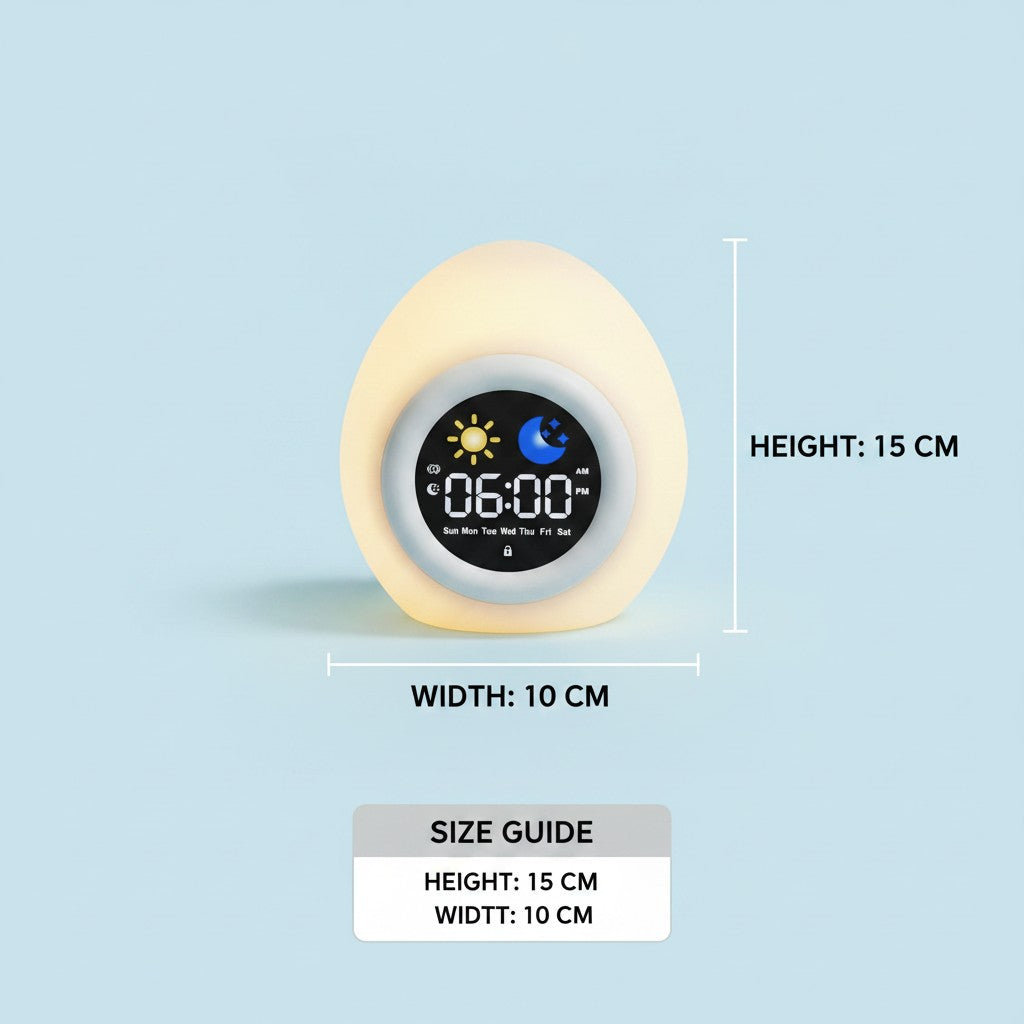 kids alarm clock dimensions and size guide