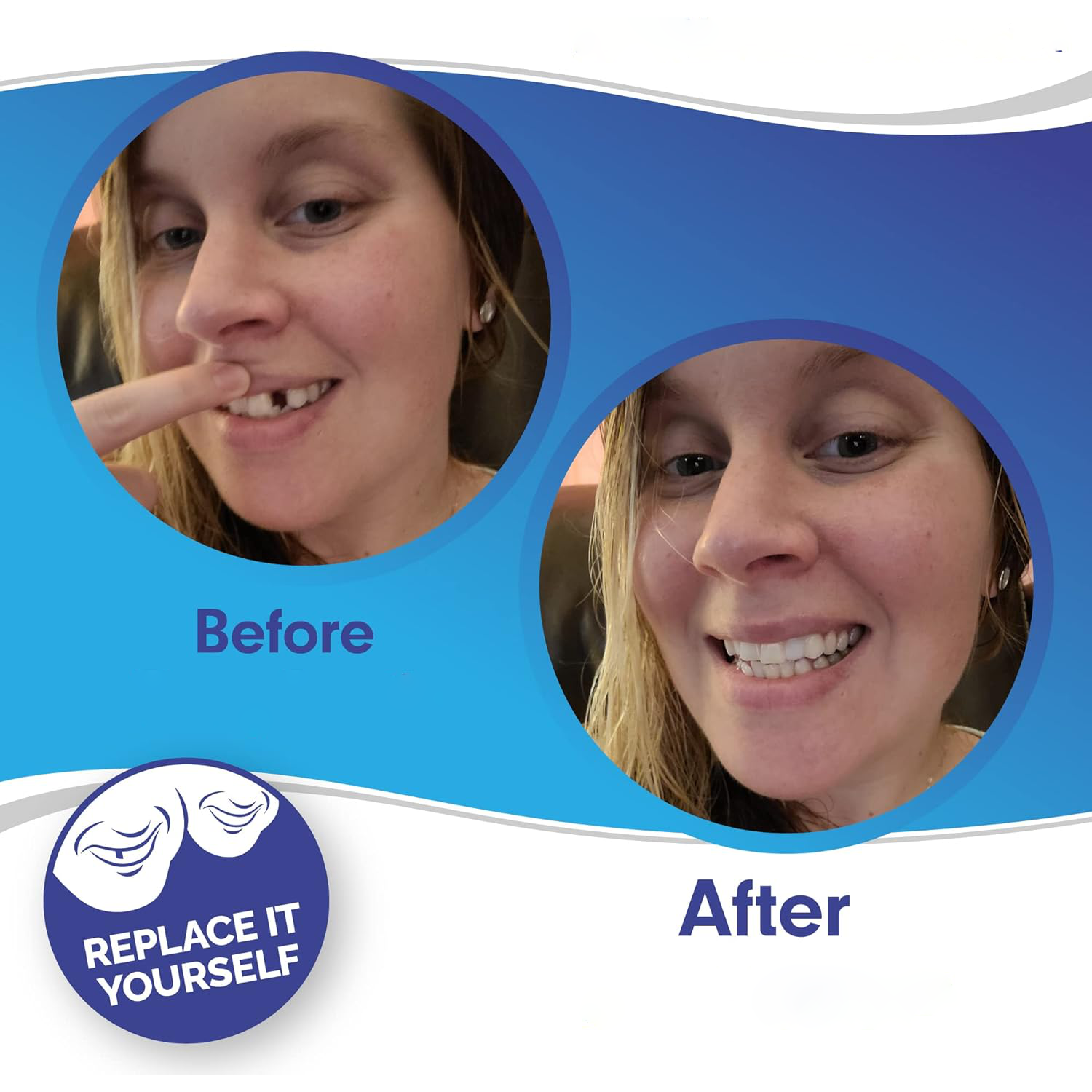 on Veneers Clip on Veneers Teeth Cover Temporary Smile White - Image 3
