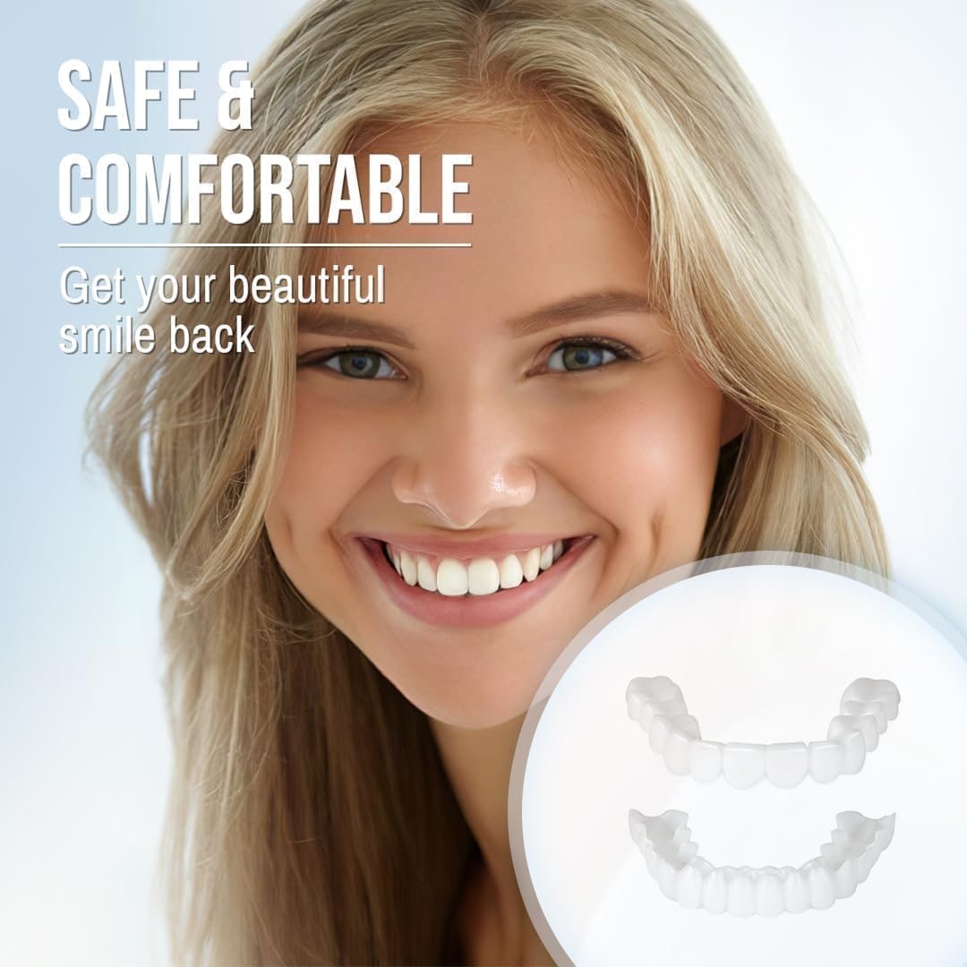 on Veneers Clip on Veneers Teeth Cover Temporary Smile White - Image 5
