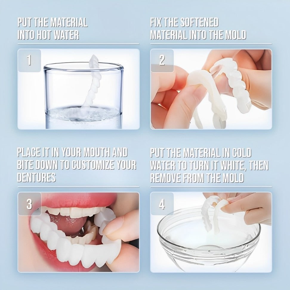 on Veneers Clip on Veneers Teeth Cover Temporary Smile White - Image 7