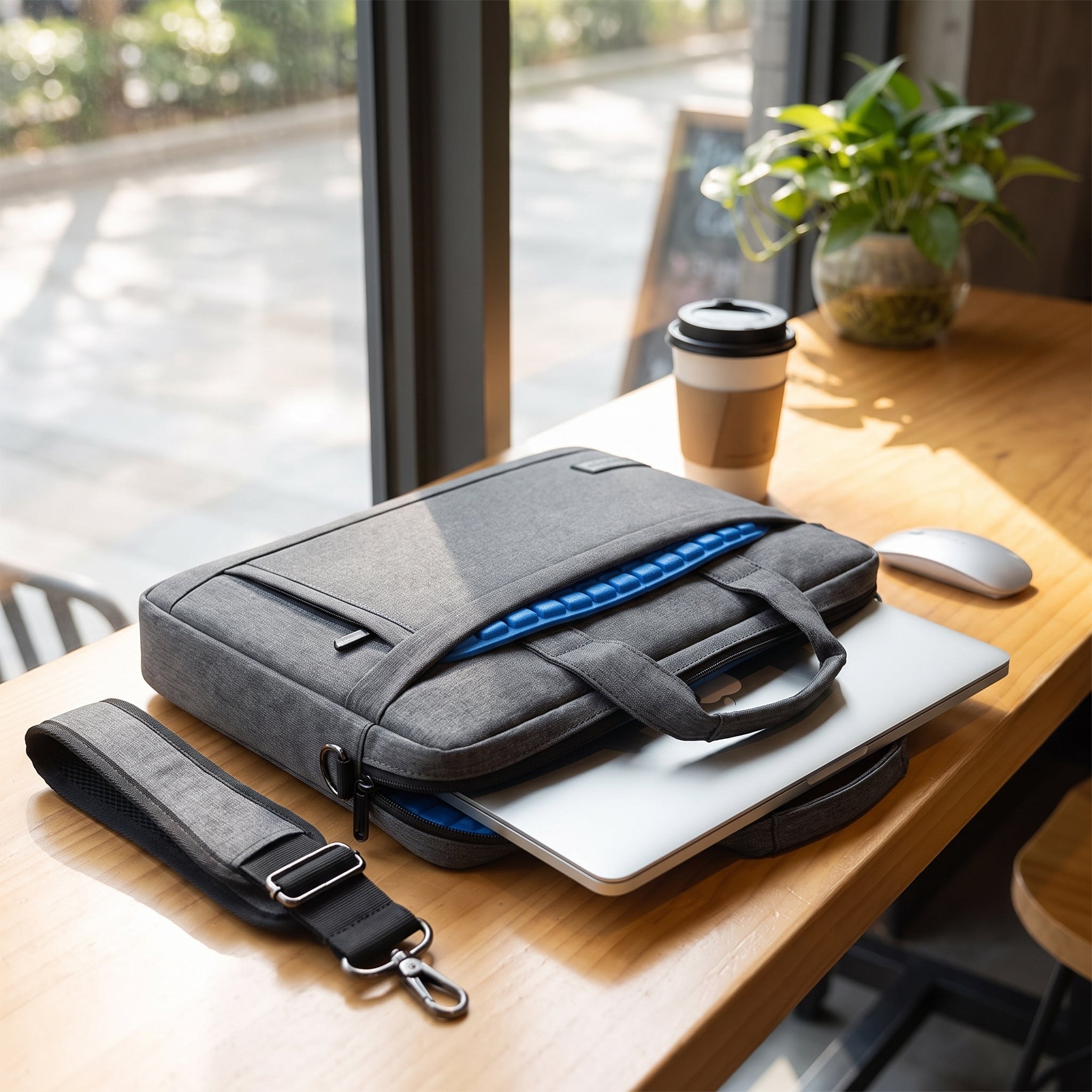 Laptop Bag Messenger Shoulder Strap Padded - Image 2