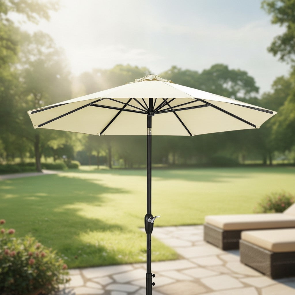 umbrella replacement canopy in use, lifestyle scene