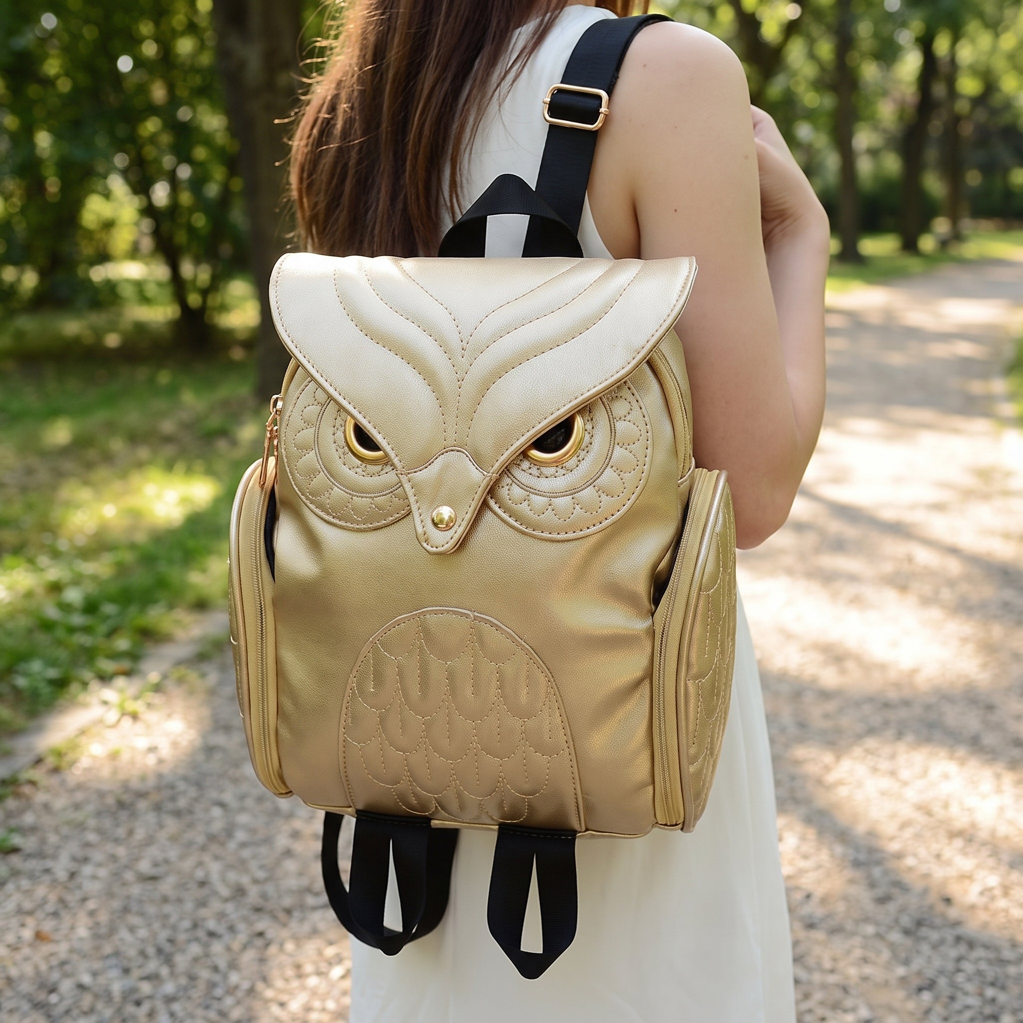 travel bag owl design backpack cute cartoon personality women's - hero