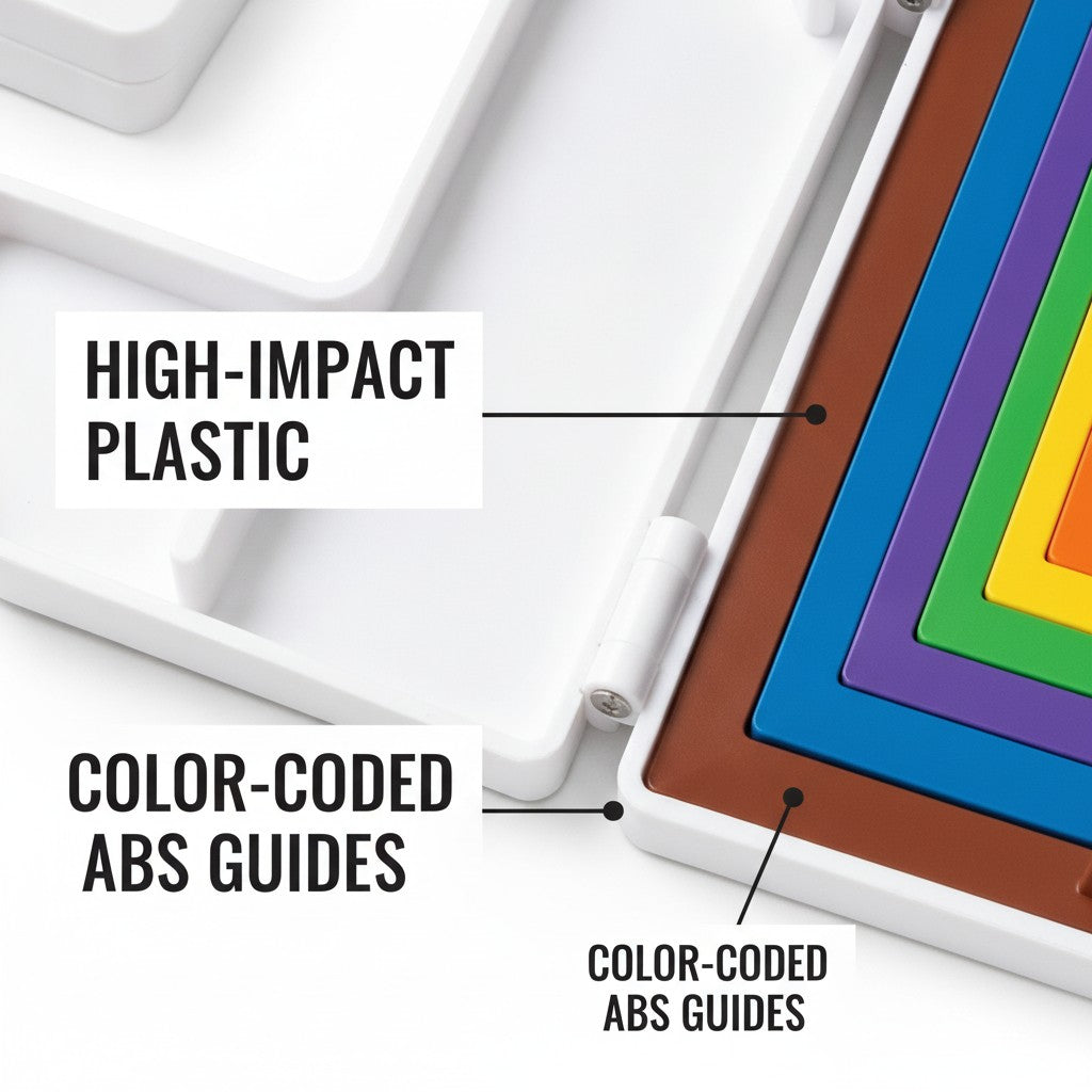 paper crafting alignment guide set close-up construction and materials