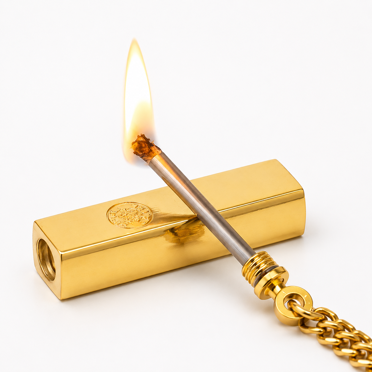 Permanent Match Lighter Reusable Match Lighter Metal Keychain - Image 9