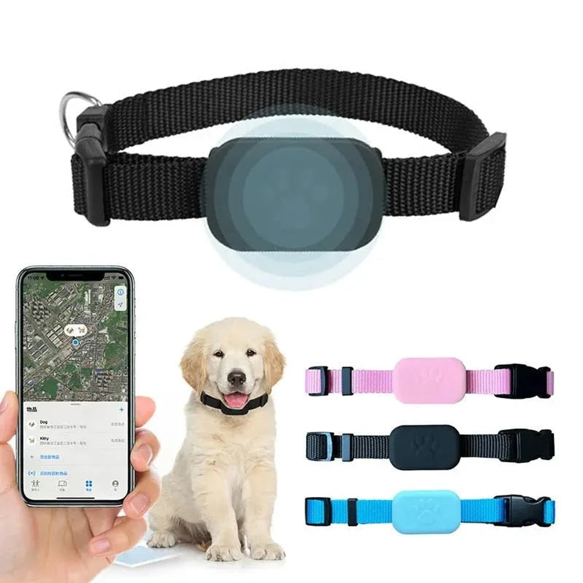 Pet GPS Tracker With Real-Time Location Movement Alerts & Waterproof Design - Image 1