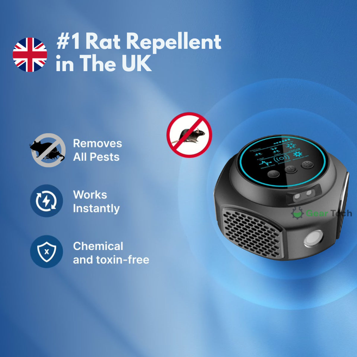 Plug-In Ultrasonic Repellent For Home & Garden Chemical-Free Rodent Repellent - Image 18