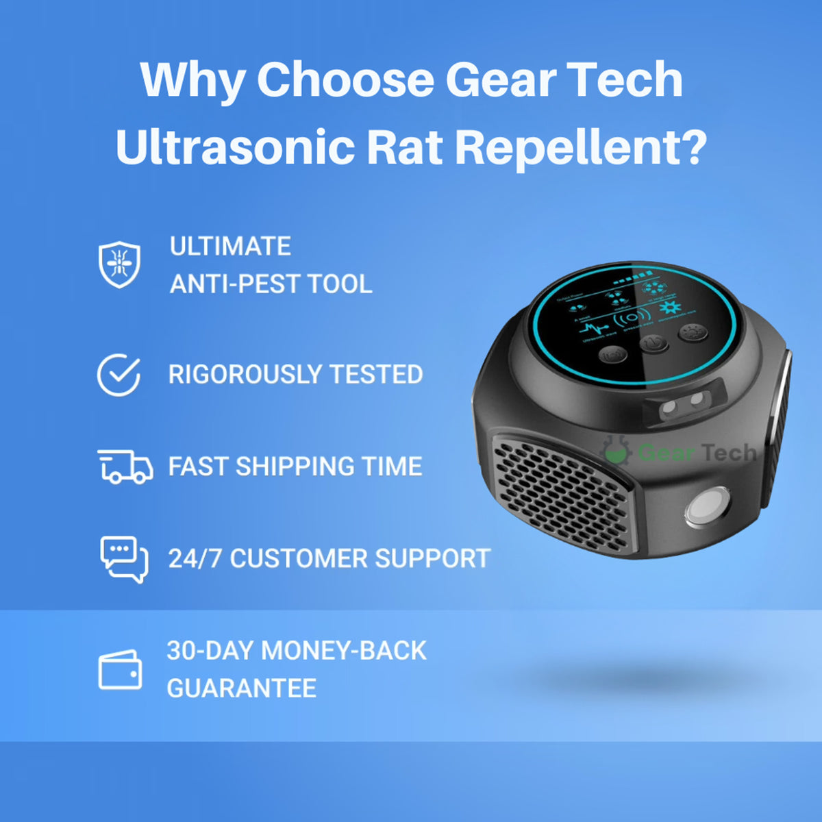 Plug-In Ultrasonic Repellent For Home & Garden Chemical-Free Rodent Repellent - Image 13