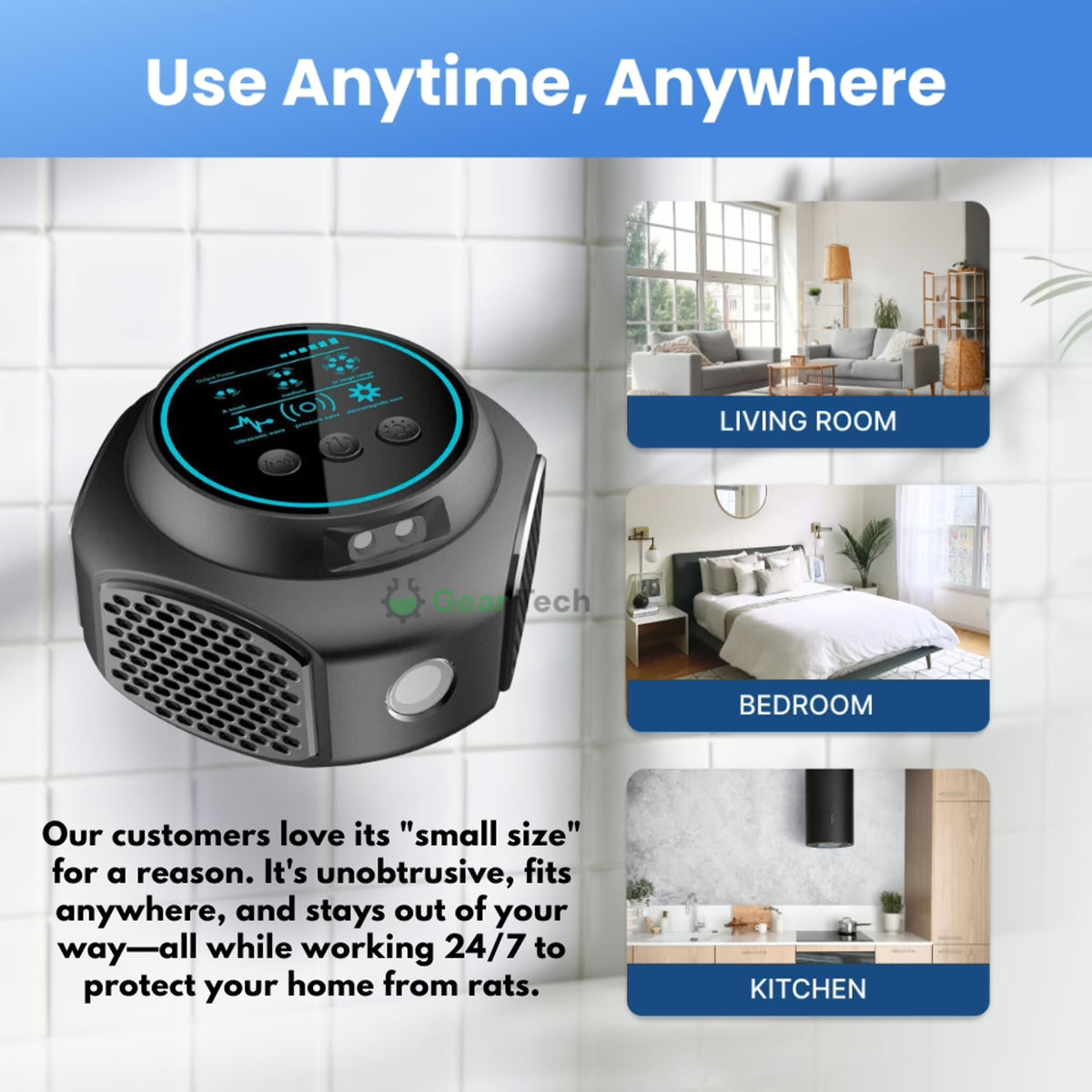 Plug-In Ultrasonic Repellent For Home & Garden Chemical-Free Rodent Repellent - Image 5