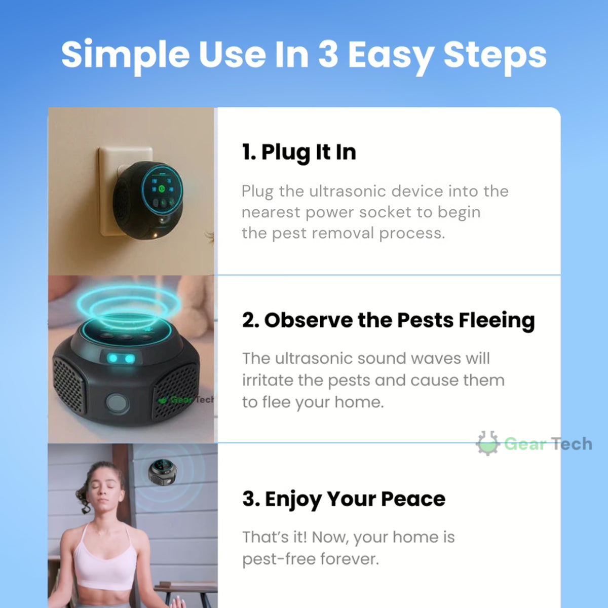 Plug-In Ultrasonic Repellent For Home & Garden Chemical-Free Rodent Repellent - Image 4
