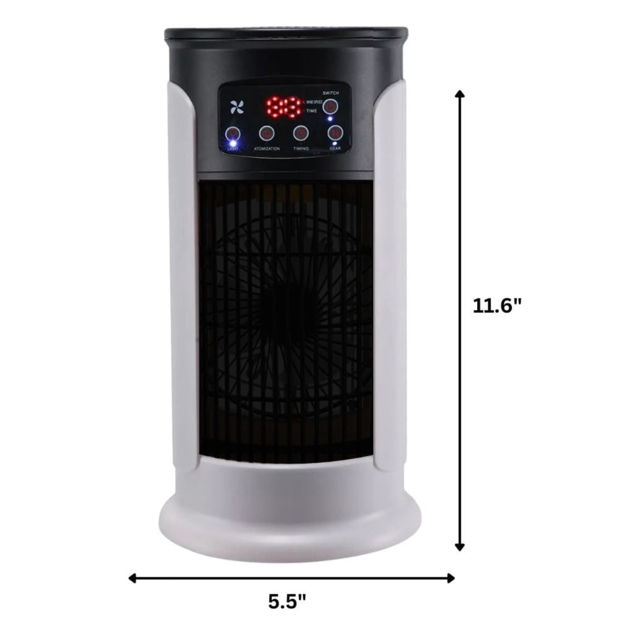Portable Air Cooler Humidifier Air Compact Tower White Black - Image 3