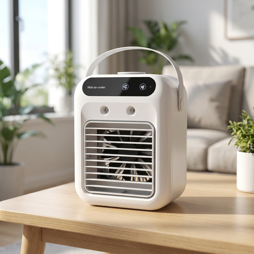 Portable Air Cooler Mini Air Conditioner Evaporative Cooler Fan - lifestyle