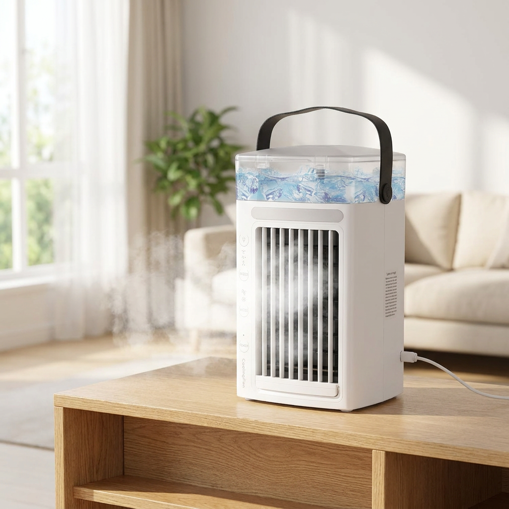 Portable Evaporative Air Cooler Air Conditioner Fan Compact Design - lifestyle