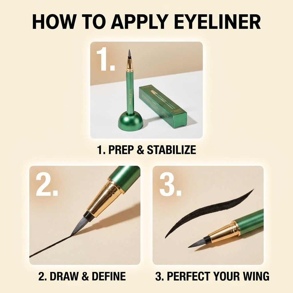 precision eyeliner pen how to use in 3 steps