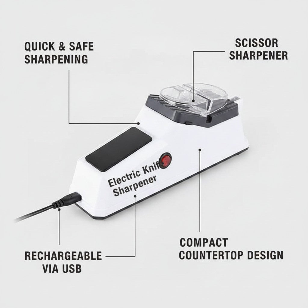 electric knife sharpener key benefits and features