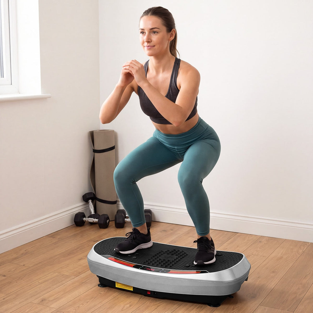 Remote Control Exercise Vibration Plate With Large LCD Display - Image 1
