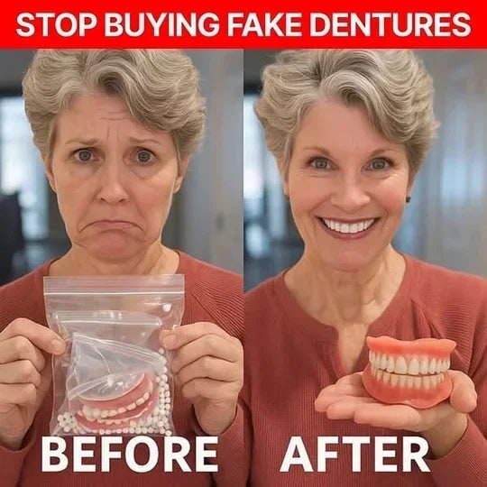 Removable Dentures With Flexible Cushion Grip Full Arch Set For Comfortable Daily Wear - Image 4