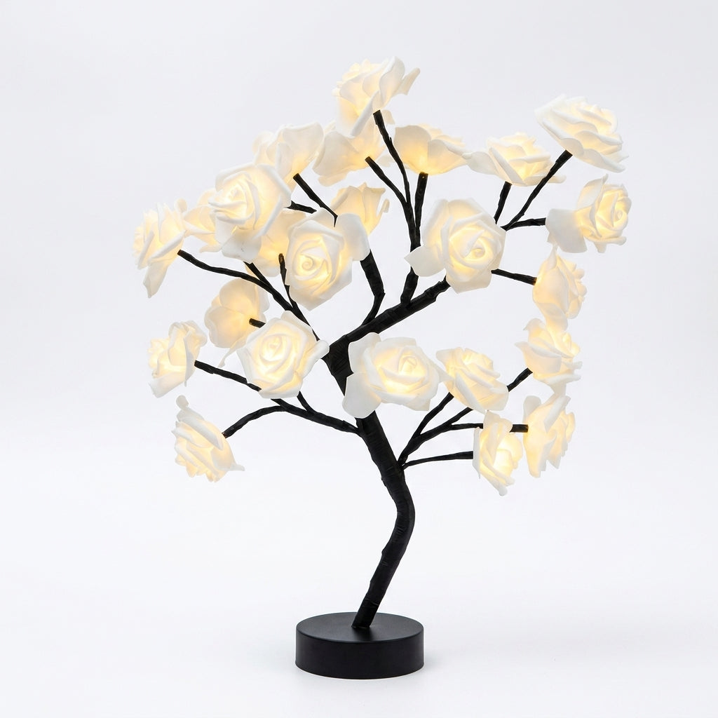 Rose Tree Lamp Decorative Flower LED Table Light - studio