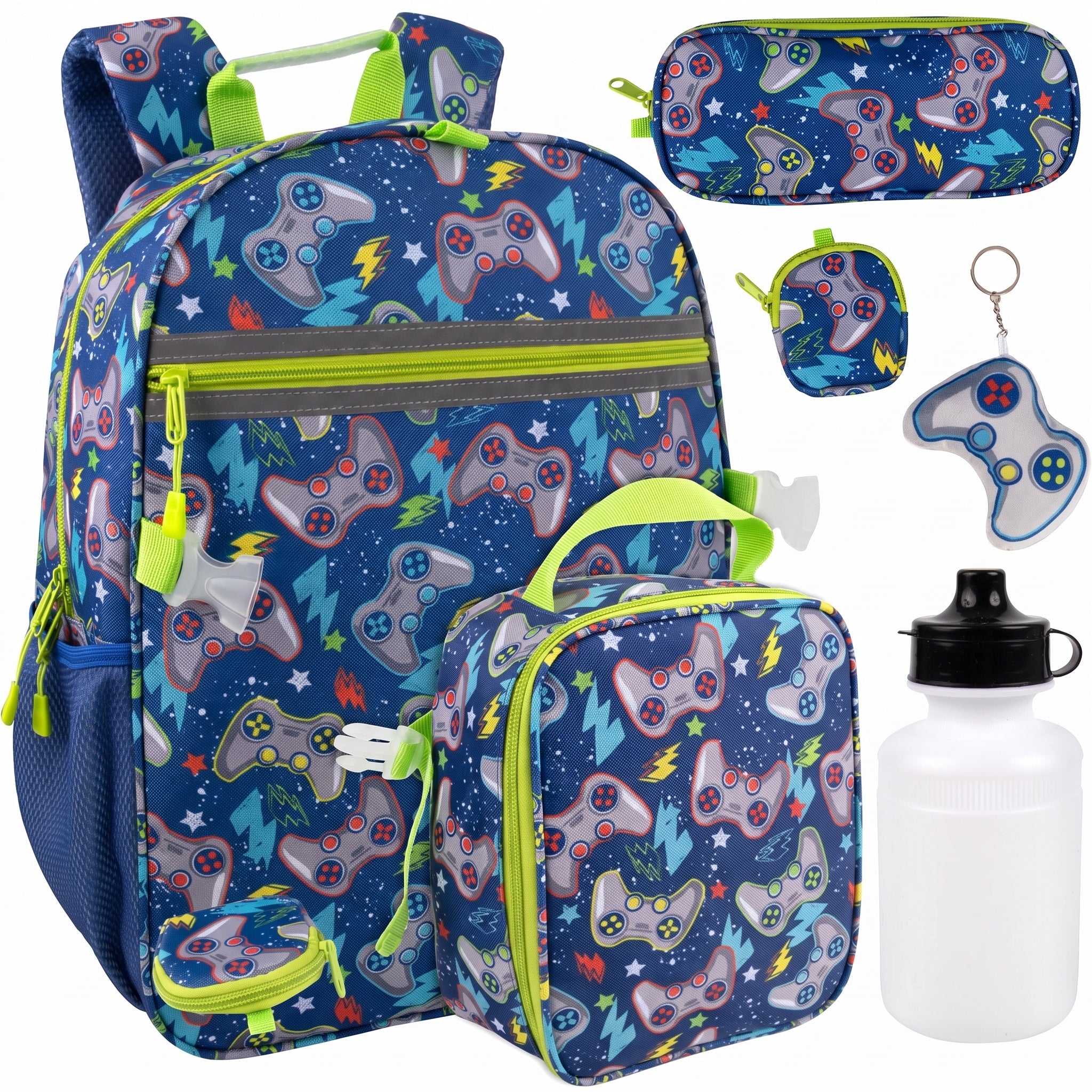 Lunch Bag Insulated Kids Backpack with Gamer Set - studio