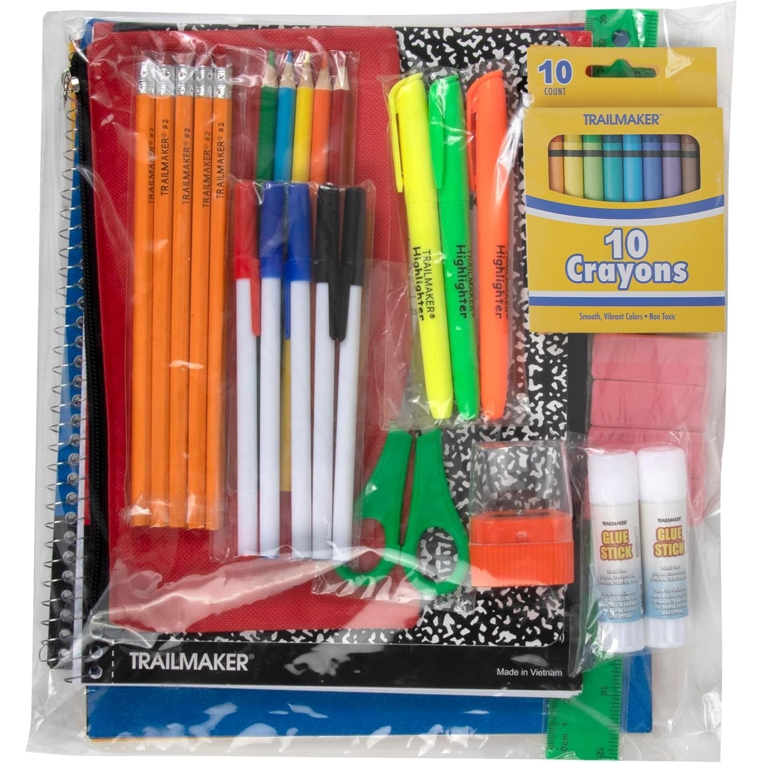 School Supplies Back to School Supply Kit Multi-Color - Image 2