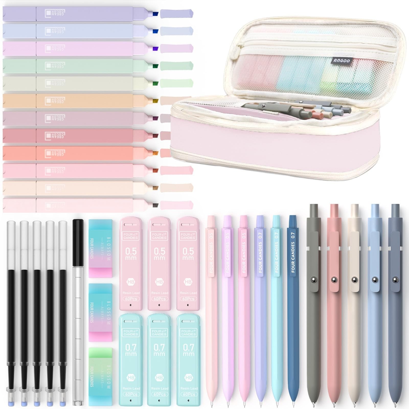 School Supplies Stationery Set Aesthetic Pastel Writing Kit - Image 1