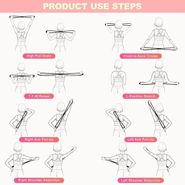 Sculpt8 Resistance Band For Arms Back & Posture With Ergonomic Dual-Grip Design - Image 5