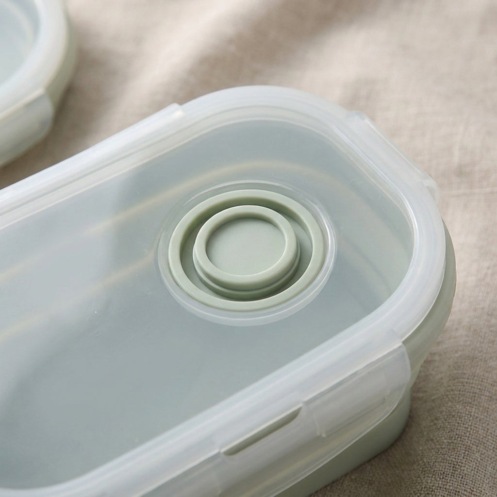 Lunch Box Collapsible Microwave Safe Container Set - detail