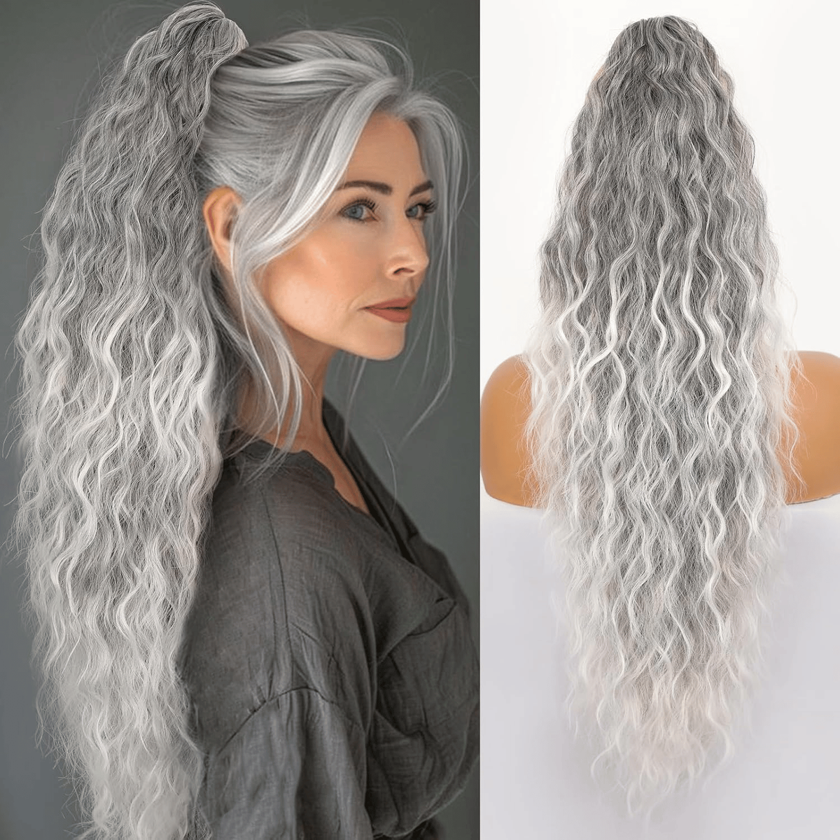 Silkipony Drawstring Ponytail Extension For Instant Voluminous Hair - Image 3