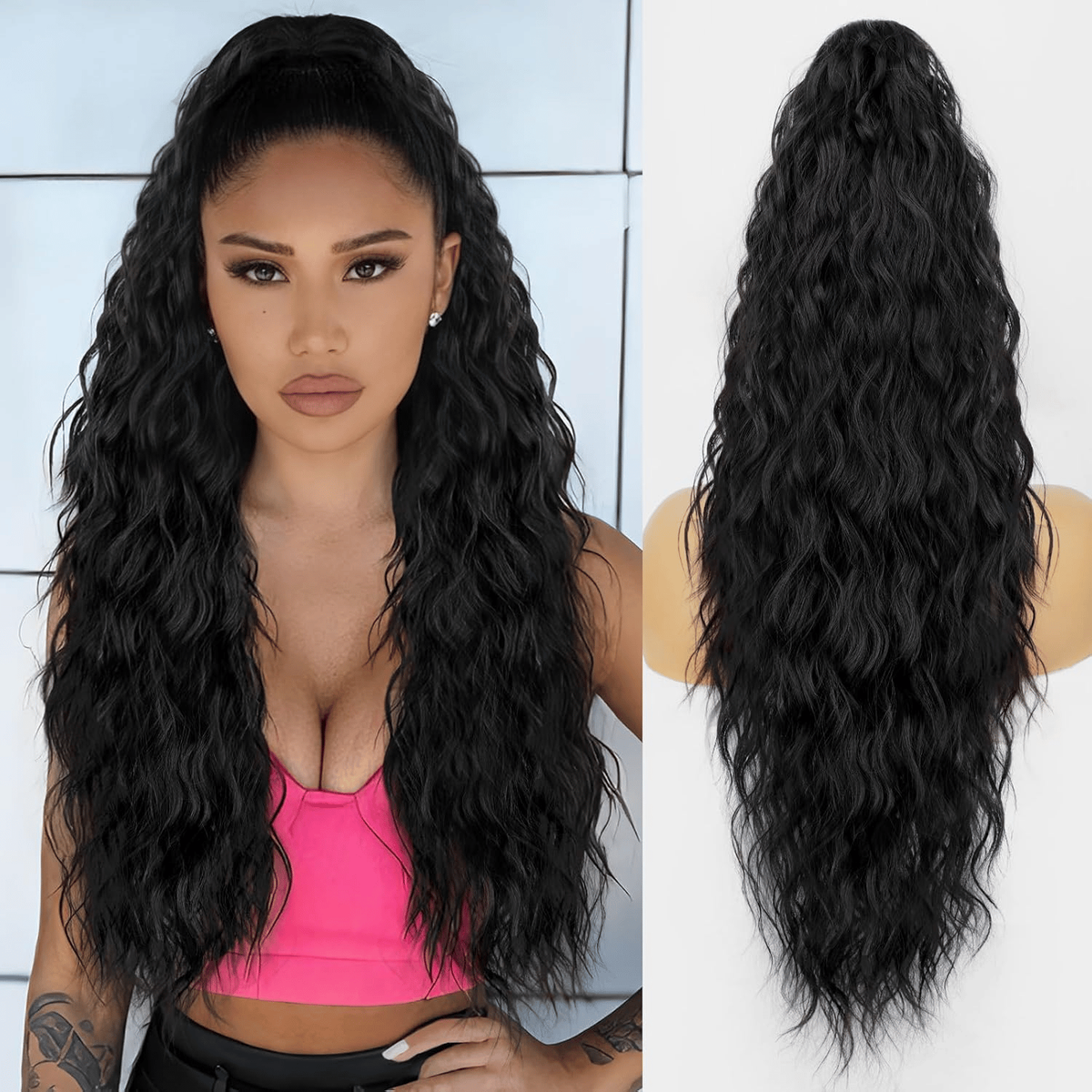 Silkipony Drawstring Ponytail Extension For Instant Voluminous Hair - Image 6